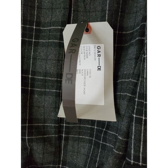 GAR-DE DESIGNER WOMENS BLACK DISTRESSED SUEDE ASYMMETRIC BIKER JACKET NWT - Picture 9 of 12